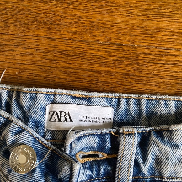 Zara light blue straight leg jeans - Picture 4 of 5